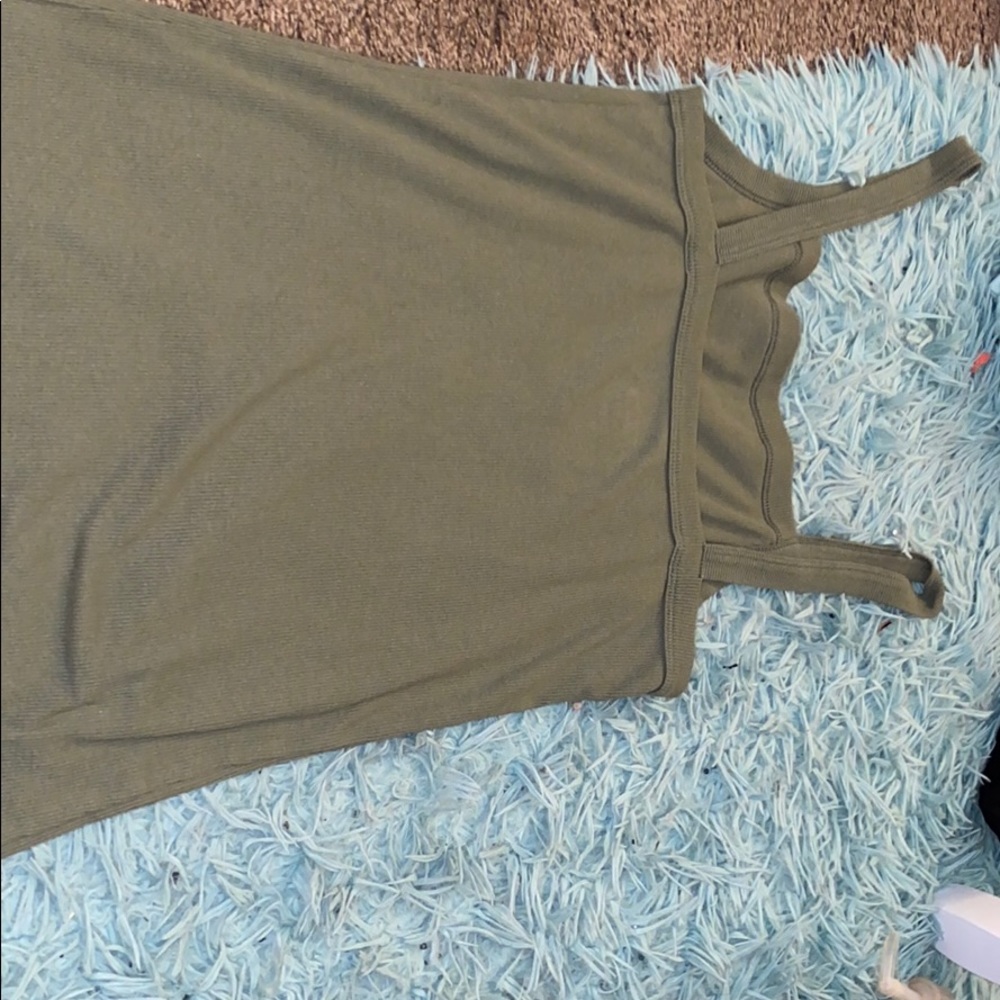 army green tank top